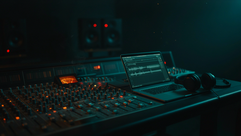 Mastering spectrum, meters and timeline