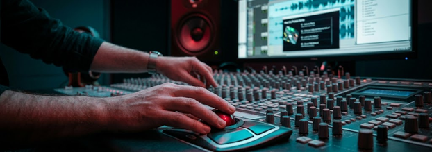 Editing audiotrack with trackball