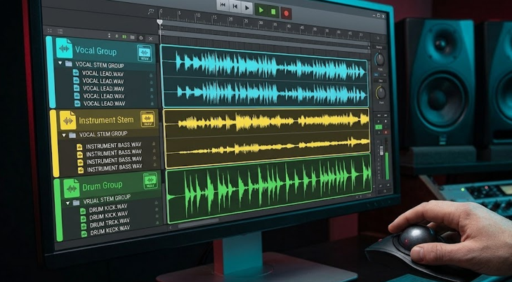 Audio soundtrack multitrack files